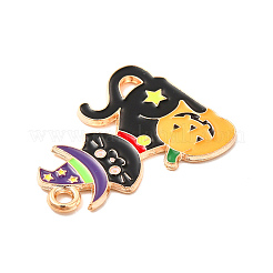 Pendentifs en émail en alliage thème halloween&nbsp;ENAM-I053-A01
