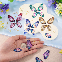 DIY-Sets zur Herstellung baumelnder Ohrringe mit Schmetterlingsflügeln&nbsp;DIY-TA0013-26