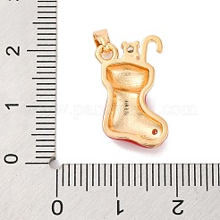 Pendentifs en laiton avec micro pavé de zircone cubique&nbsp;KK-C076-24G