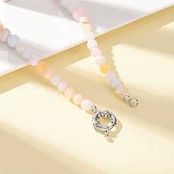 Collares redondos de cuentas de jade natural verde teñido&nbsp;GG-CBAA808-05P