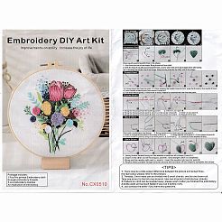 DIY Blumenstrauß Muster Stickset&nbsp;LS-DIY-O021-16