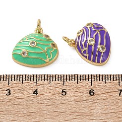 Pendentifs en laiton zircon cubique transparent&nbsp;KK-D221-20G-03
