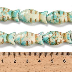 Abalorios de turquesas sintéticas hebras&nbsp;X-TURQ-F019-01I
