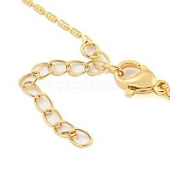 Collane con pendente in ottone micro pavé di zirconi chiari&nbsp;NJEW-M220-01C-G