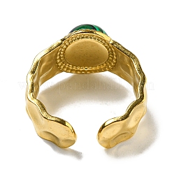 Offene Manschettenringe aus Ionenplattierung (IP) 304 Edelstahl&nbsp;RJEW-C079-18G-01