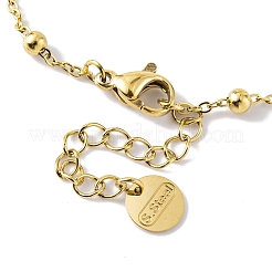 Pulseras de anillo de acero inoxidable 304 con revestimiento iónico (IP)&nbsp;BJEW-H606-11G