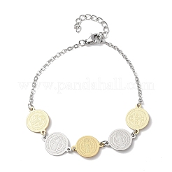 Religion 304 Edelstahl-Gliederarmbänder für Damen&nbsp;BJEW-F524-03GP