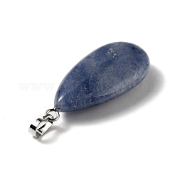 Gefärbte und erhitzte natürliche blaue Aventurin-Anhänger&nbsp;G-P474-01P-14
