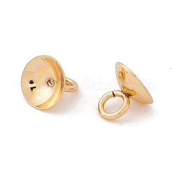 Ganci per ciondolo con tappo a perlina in acciaio inossidabile 304&nbsp;STAS-I192-01D-G
