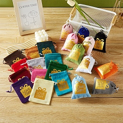 Geschenk-Aufbewahrungsbeutel aus Samt mit Heißprägung&nbsp;PW-WG11765-01