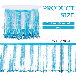 1 Yard Polyester-Spitzenband mit Glasperlenquaste&nbsp;OCOR-NB0002-13A