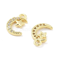 Pendenti in zirconi cubici trasparenti in micro pavè di ottone&nbsp;ZIRC-P120-11G