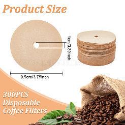 Carta da filtro rotonda da caffè&nbsp;AJEW-WH0413-66