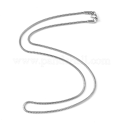Anlaufgeschützte Halskette mit Fischgrätenmuster für Herren&nbsp;LS-NJEW-F027-16-2mm