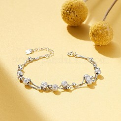 Braccialetti multifilo in argento sterling placcato rodio 925&nbsp;JB406A