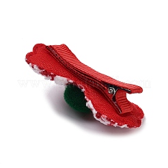 Weihnachtsmotiv tuch filz stoff alligator haarspange&nbsp;OHAR-R100-01E