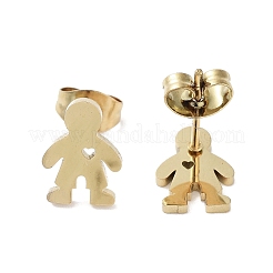 Boucles d'oreilles à tige en acier inoxydable 304 plaqué sous vide PVD pour femmes&nbsp;EJEW-A048-39A-G
