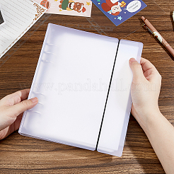 Couverture de classeur en plastique avec élastique et chemise intérieure en papier&nbsp;AJEW-WH0270-677
