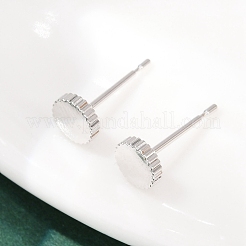 Orecchini a bottone in ottone da donna&nbsp;EJEW-G441-03P