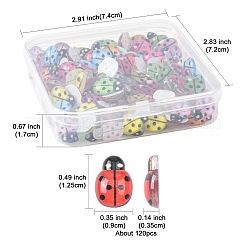 120 Stück transparente Resin Insekten Decoden Cabochons&nbsp;CRES-FS0001-30