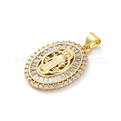 Colgante micropavé cubic zirconia de latón&nbsp;KK-S510-44G-02