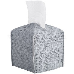 1 boîte à mouchoirs en similicuir texturé croisé&nbsp;CON-CL0001-04B