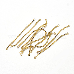 Connettori per maglie di catena a sfere in ottone&nbsp;X-KK-T032-176G