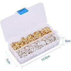 Perline distanziatori strass in ottone&nbsp;RB-PH0008-02
