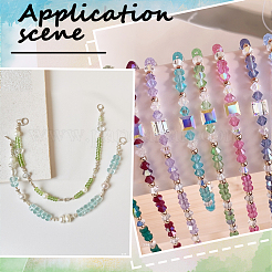 Perles en verre transparentes&nbsp;GLAA-SC0003-08A