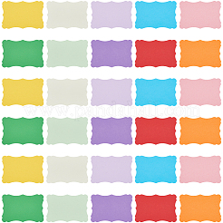 50 Stück 10 Farben DIY Papier Blanko Grußkarten&nbsp;AJEW-CP0010-26A