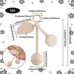1 pieza de cuero sintético con llavero de aleación&nbsp;KEYC-SP0001-41B