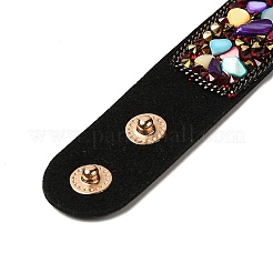 Armband aus Wildlederimitat mit Druckknöpfen&nbsp;LS-BJEW-F428-05