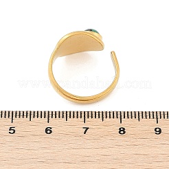 Anillos de puño abiertos ovalados de acero inoxidable 304&nbsp;RJEW-Z078-09G