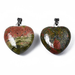 Natur Unakit Anhänger&nbsp;G-N0325-12B