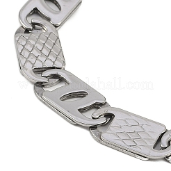 201 bracelets à maillons marins en acier inoxydable&nbsp;BJEW-B078-54P-01