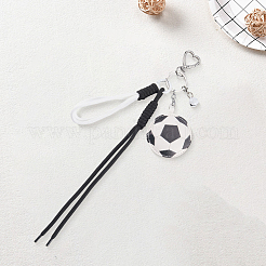 1 Schlüsselanhänger aus PU-Leder mit Sportmotiv&nbsp;KEYC-SP0001-67B