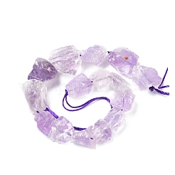 Chapelets de perles en améthyste naturelle&nbsp;G-I283-E03