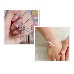 Valentinstag Herz & Pfeil Legierung Strass Charm Armbänder&nbsp;FS-WG94D09-01
