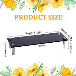 Espositori per torte rettangolari in acrilico&nbsp;ODIS-WH0017-077C