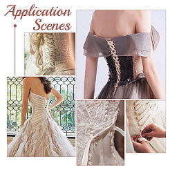 Sostituzione della cerniera dell'abito da sposa da donna&nbsp;DIY-WH0304-364A