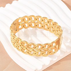 Bracciali in acciaio inossidabile 304 per donna&nbsp;BJEW-Z155-04G