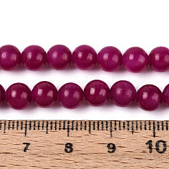 Gefärbte natürliche Mashan-Jade-Rundperlenstränge&nbsp;G-T139-6mm-67D