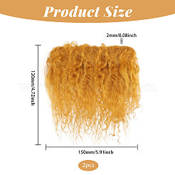 Puppenhaar aus Wolle&nbsp;DIY-WH0622-342C