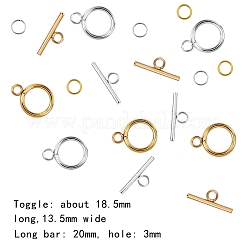 10 set di 2 colori in acciaio inossidabile 304 con fermagli a levetta&nbsp;STAS-SZ0001-95