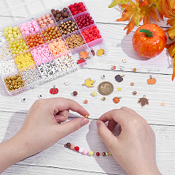 Kits de fabrication de bijoux d'automne DIY&nbsp;DIY-PH0032-24