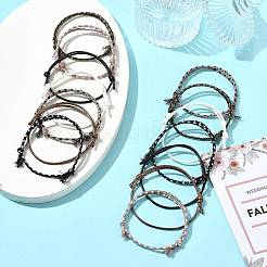 14 ensemble de bracelets en cordon de coton 7 couleurs pour hommes et femmes&nbsp;BJEW-FS00025-04