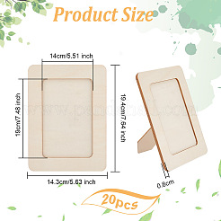 20 Stück Holz-Fotorahmenständer&nbsp;DIY-OC0011-78
