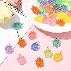 32 pendentif en résine opaque lumineuse et dégradé de 8 couleurs&nbsp;RESI-FS0001-96