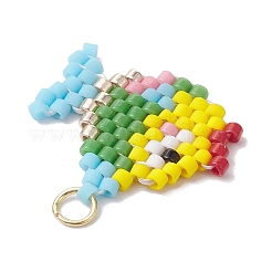 Handgemachtes Miyuki Delica Samenwebmuster&nbsp;PALLOY-MZ00171