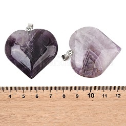 Pendentifs en améthyste naturelle à bandes&nbsp;GG-K002-04T